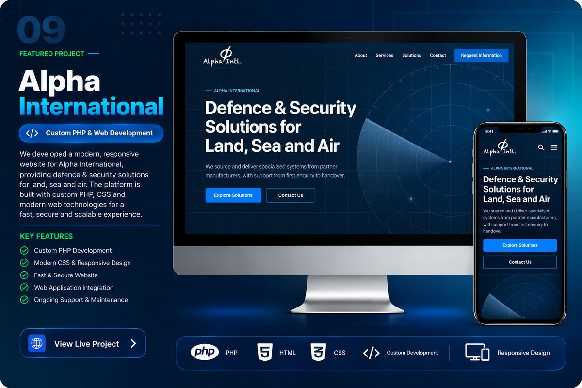 Alpha International website